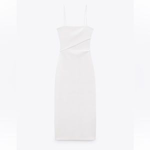 Zara white cut out dress